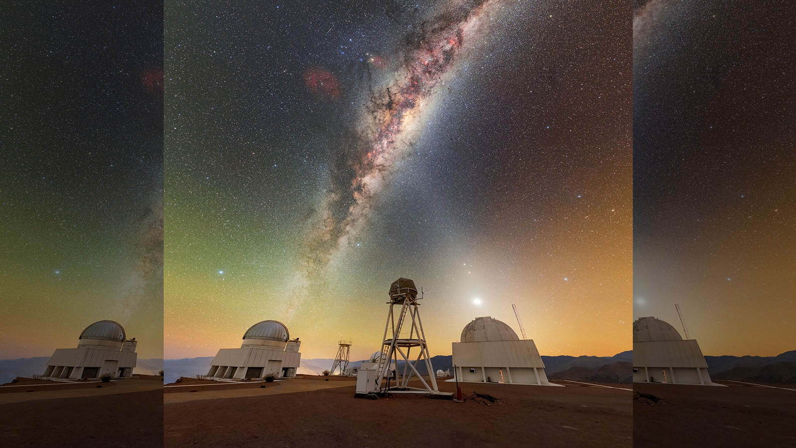 Giant 'X' appears over Chile as 2 celestial beams of light cross: Space photo of the week