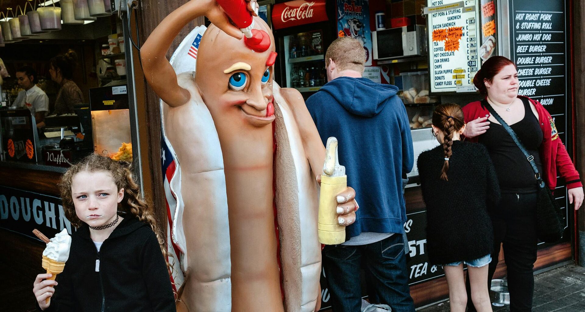 A sandwich shop in Bridlington, from Merlin Daleman's book Mutiny