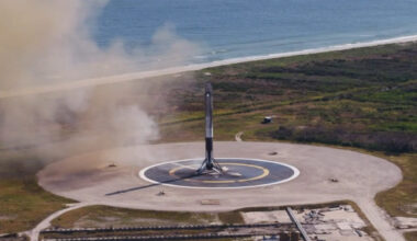 LZ-1 receives its final Falcon landing as SpaceX hand over the landing pad
