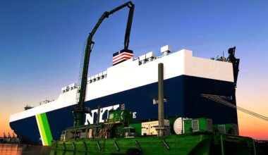 Black pipes land in Europe as UK backs ship carbon capture trial