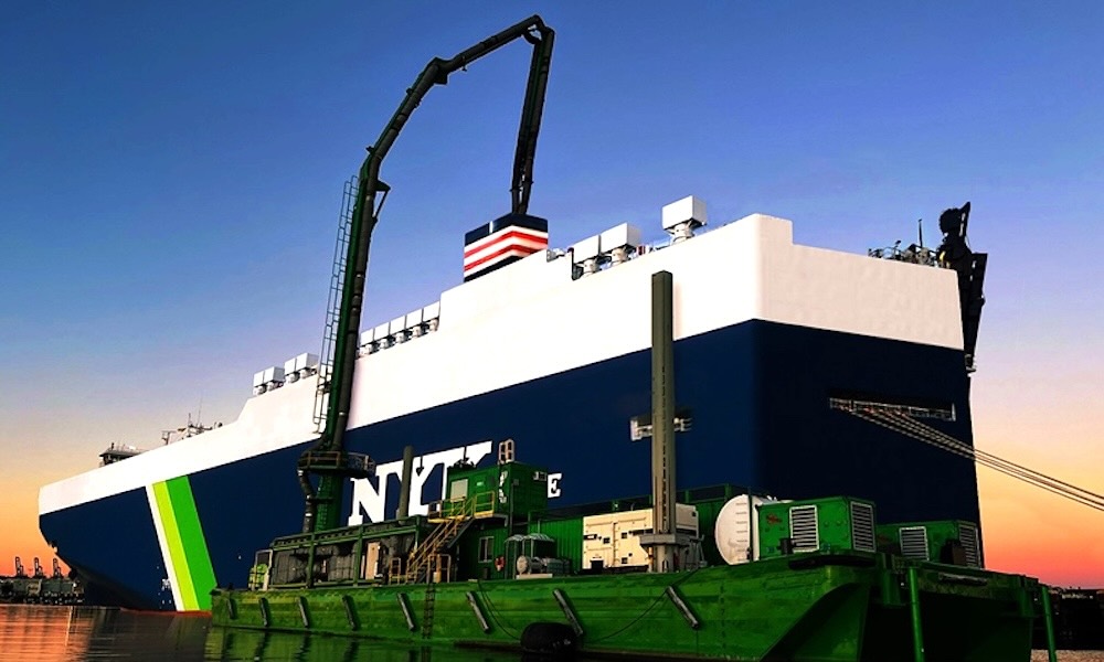 Black pipes land in Europe as UK backs ship carbon capture trial