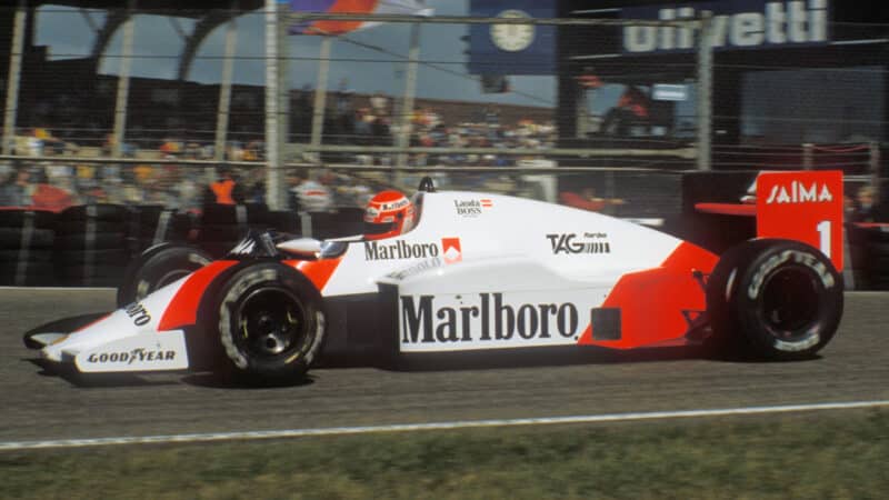 Niki Lauda 2 McLaren 1985 Dutch GP