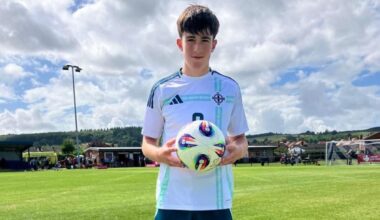 Odhran McHugh nets hat-trick for Northern Ireland U-16s
