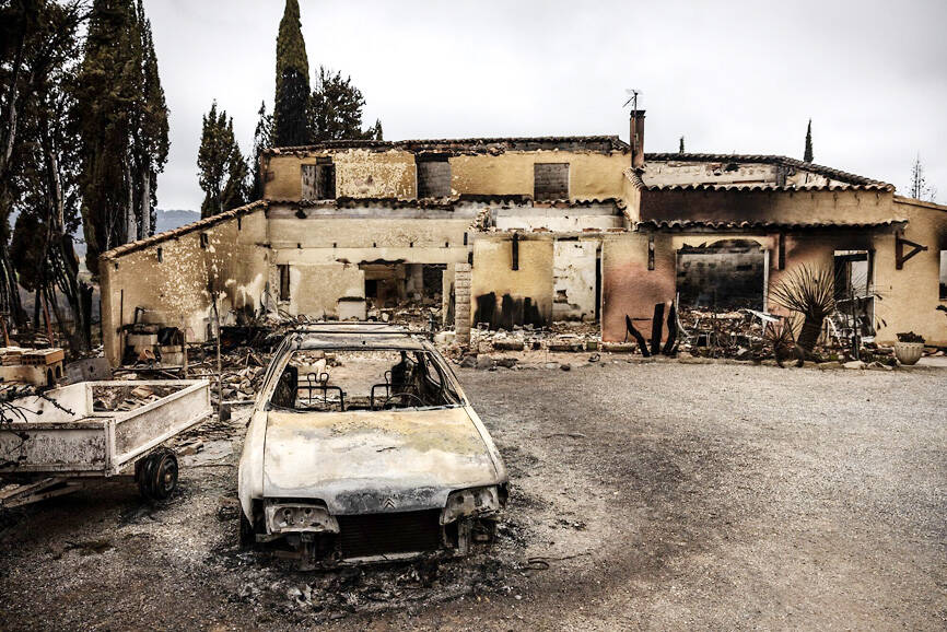 Largest wildfire in decades burns wide area in France