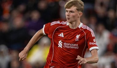 LIVERPOOL, ENGLAND - Monday, August 4, 2025: Liverpool's Will Wright during a pre-season friendly match between Liverpool FC and Athletic Bilbao at Anfield. (Photo by David Rawcliffe/Propaganda)