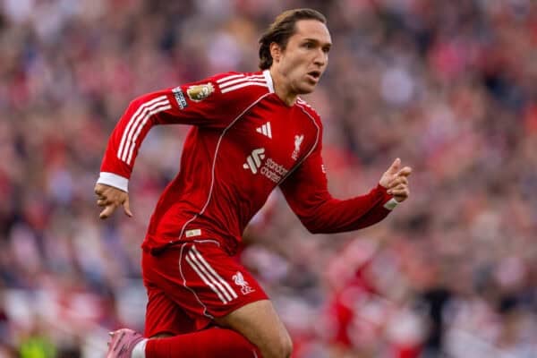 LIVERPOOL, ENGLAND - Sunday, August 31, 2025: Liverpool's Federico Chiesa during the FA Premier League match between Liverpool FC and Arsenal FC at Anfield. (Photo by David Rawcliffe/Propaganda)