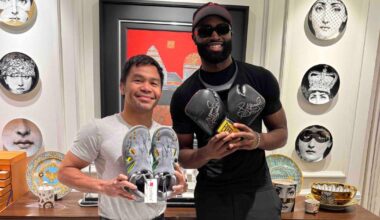 Jaylen Brown meets Manny Pacquiao in Manila
