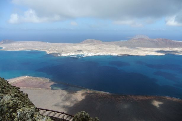 View to the island of La Graciosa from Mirador del Rio