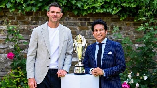 India's Sachin Tendulkar and England's James Anderson were absent from the Anderson-Tendulkar Trophy presentation at The Oval(ECB)