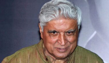 Screenwriter and lyricist Javed Akhtar poses for a picture during the special screening of 'Pyaasa', commemorating the 100th birth anniversary of Bollywood actor and director Guru Dutt, in Mumbai, Wednesday, Aug. 6, 2025.