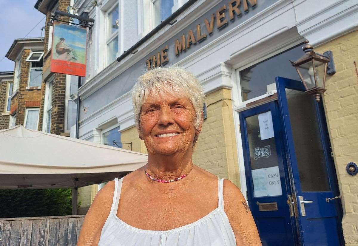 Landlady of the Malvern Inn pub in Clarendon Road, Dover, calling time after 43 years