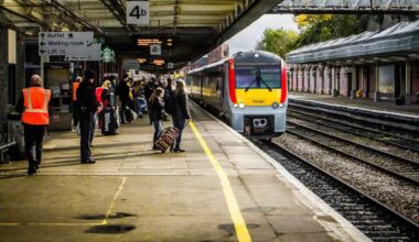 Passengers at Shrewsbury Station. Photo: Network Rail