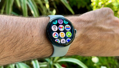 The Wear OS 5 app drawer on the Google Pixel Watch 3