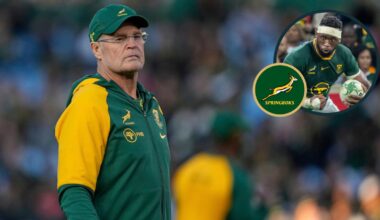 Rassie Erasmus in huge calls as Kolisi at 8