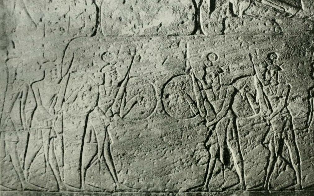 A long-lost civilization's far-flung geopolitical impacts: Some evidence suggests that Bronze Age Sardinian horned warriors were recruited by the Egyptian pharaoh, Ramesses II, as his personal guards, as illustrated in this relief in his Great Temple at Abu Simbel, Egypt