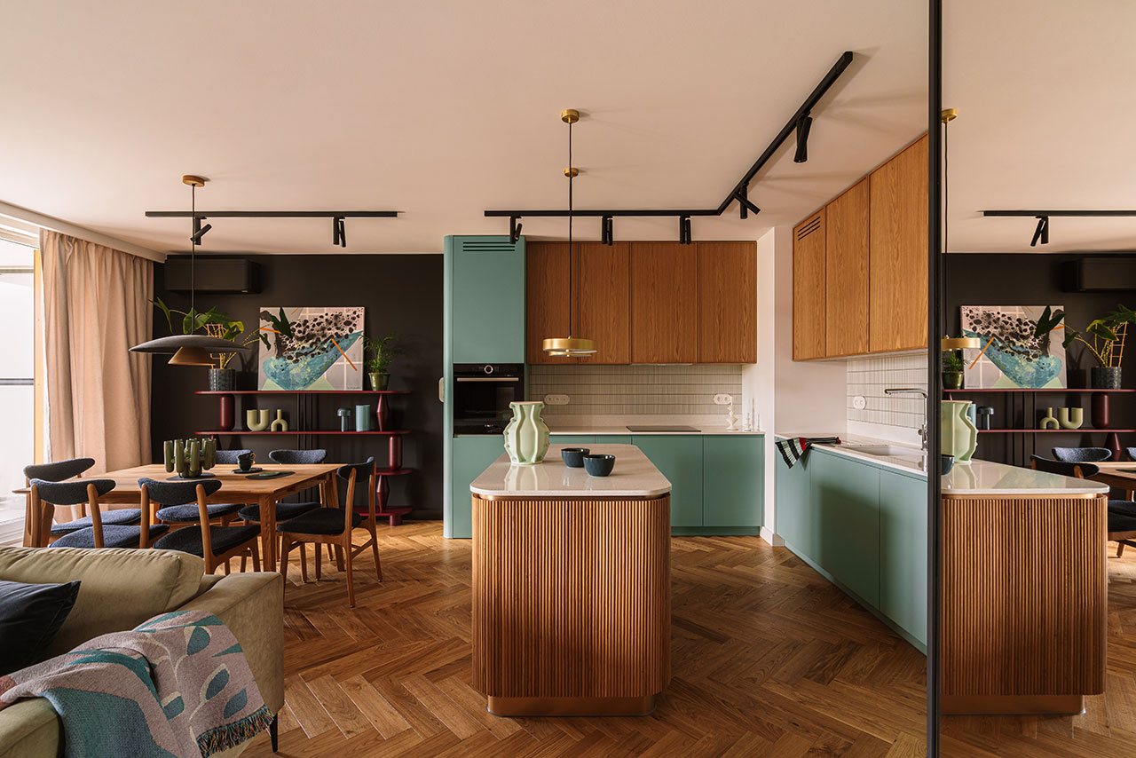 Color Meets Character in This Retro-Inspired Kraków Apartment