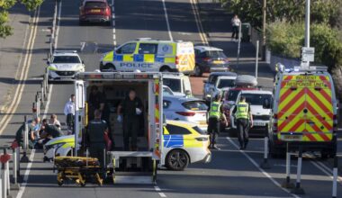 Motorbike crash on Drumbrae North
