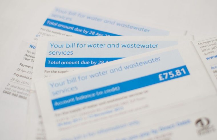 File photo dated 17/09/15 of a collection of water bills. Households in England and Wales are set to learn their water bills will rise by at least 20% by 2030 to fix the 