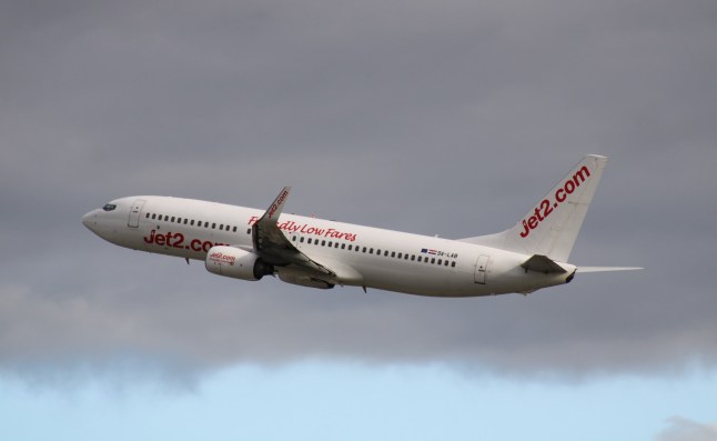 Manchester, UK - 31st October, 2023:A Jet2.com Boeing 737-800 aircraft on the ground at UK Manchester Airport.; Shutterstock ID 2533754017; purchase_order: -; job: -; client: -; other: -