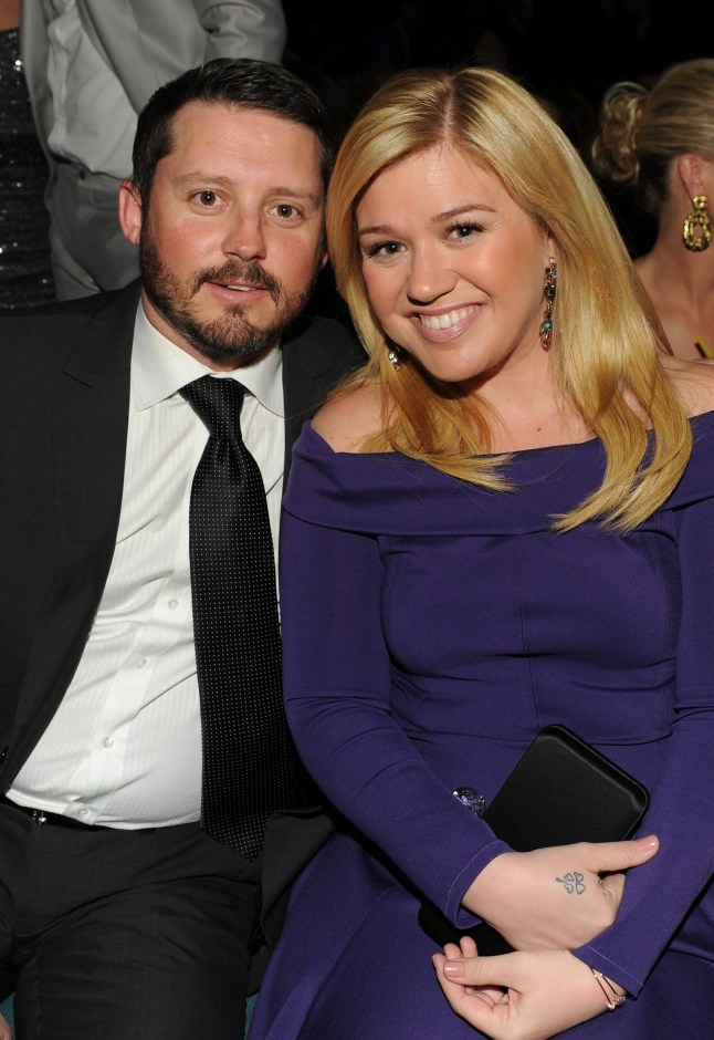 LAS VEGAS, NV - APRIL 07: Singer Kelly Clarkson (R) and Brandon Blackstock in the audience during the 48th Annual Academy of Country Music Awards at the MGM Grand Garden Arena on April 7, 2013 in Las Vegas, Nevada. (Photo by Kevin Winter/ACMA2013/Getty Images for ACM)