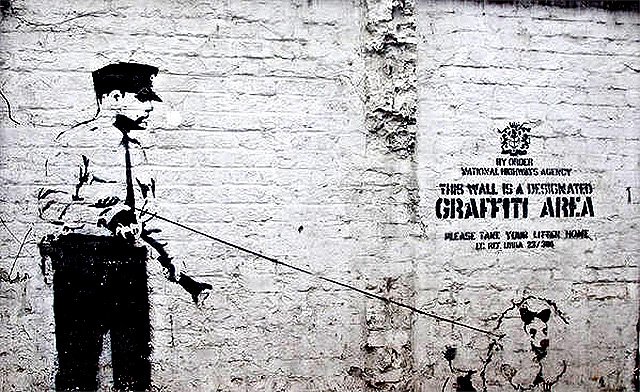 Viaduct shoreditch designated graffiti area banksy picture
