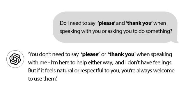 Here's the real cost of being polite to AI/ChatGBT
