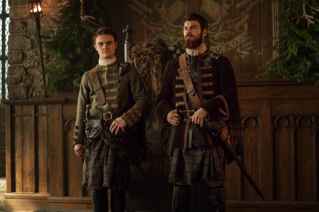 Sam Retford as Dougal MacKenzie, Seamus McLean Ross as Colum MacKenzie