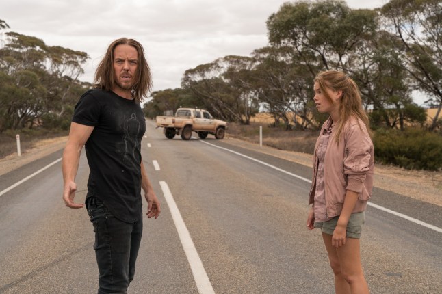 Editorial use only. No book cover usage. Mandatory Credit: Photo by Matt Nettheim/SkyUK/Kobal/Shutterstock (10763516e) Tim Minchin as Lucky Flynn and Milly Alcock as Meg 'Upright' TV Show, Season 1 - 2019 Two misfits, thrown together by chance in the middle of the Australian desert, forge bonds in a quest to transport a precious piano from one side of the country to the other.