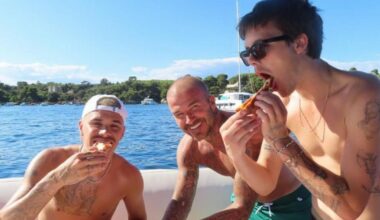Victoria Beckham straddles shirtless husband David in steamy yacht moment