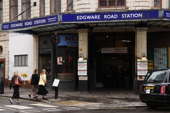 Mandatory Credit: Photo by Vianney Le Caer/Shutterstock (15389178y) People bring flowers to Edgware Road underground station on the 20th Anniversary of the 7th July 2005 London Bombings 20th Anniversary of the 7th July 2005 London Bombings, Edgware Road, London, UK - 07 Jul 2025 On the 7 July 2005, four bombs exploded across London at Aldgate Station, Edgware Road, King's Cross/Russell Square and Tavistock Square, taking 52 lives and injuring many more. 2025 marks the 20th anniversary of the bombings. To mark this significant anniversary, there will be a service of commemoration and other appropriate activities for those directly connected to the incident.