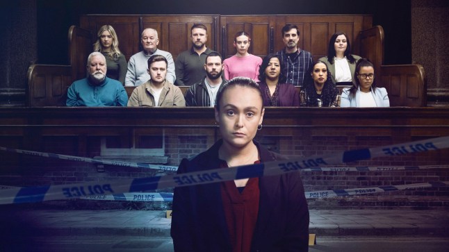Pictured: Top Row (L-R) Kate, David, Dan H, Aimee, Zoran, Rebecca, Bottom Row (L-R) Tommy, James, Dan A, Joanne, Stacey and Marissa., Centre frame, Defendant - Sophie