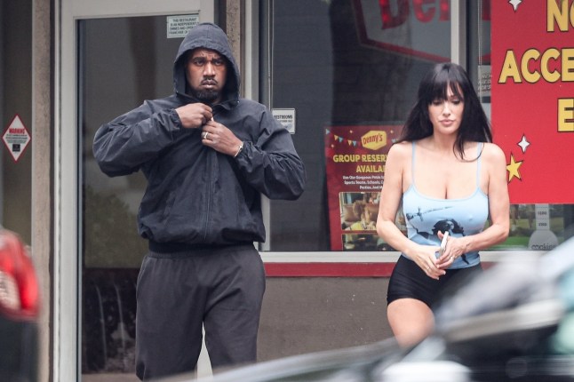 *EXCLUSIVE* *WEB MUST CALL FOR PRICING* Los Angeles, CA Kanye West and Bianca Censori are spotted having lunch at Denny's in Westwood before heading to Ipic Theaters for a movie date, keeping it low-key and casual. Pictured: Kanye West, Bianca Censori BACKGRID USA 14 AUGUST 2025 USA: +1 310 798 9111 / usasales@backgrid.com UK: +44 208 344 2007 / uksales@backgrid.com *UK Clients - Pictures Containing Children Please Pixelate Face Prior To Publication*