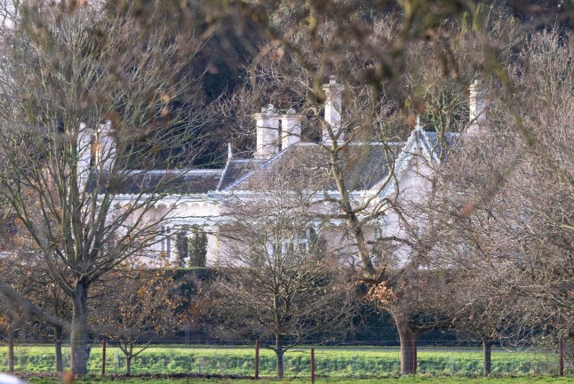 Mandatory Credit: Photo by Shutterstock (13692373a) Adelaide Cottage on the Windsor Estate, the home of The Duke and Duchess of Cambridge. Pic taken across the River Thames from public area. Adelaide Cottage on the Windsor Estate, Berkshire, UK - 27 Dec 2022