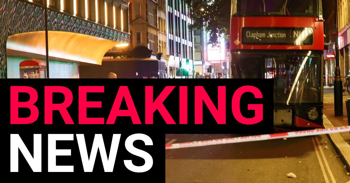 Three people seriously hurt after a rickshaw and bus collide in central London | News UK