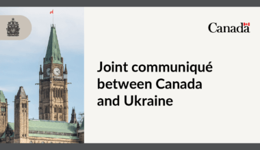Joint communiqué between Canada and Ukraine