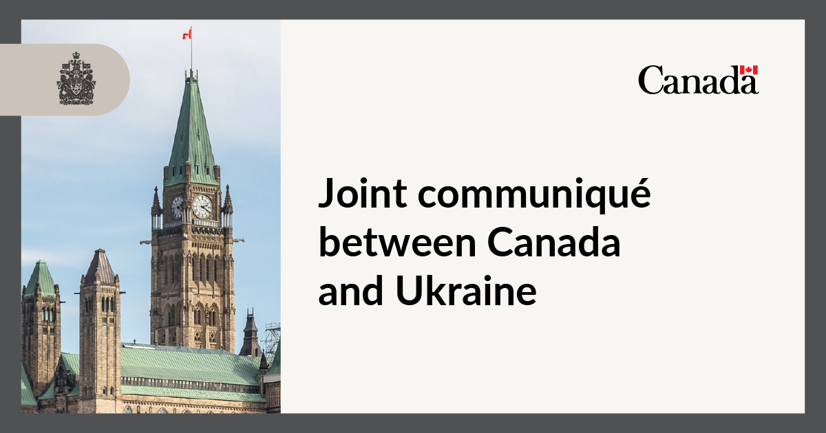 Joint communiqué between Canada and Ukraine