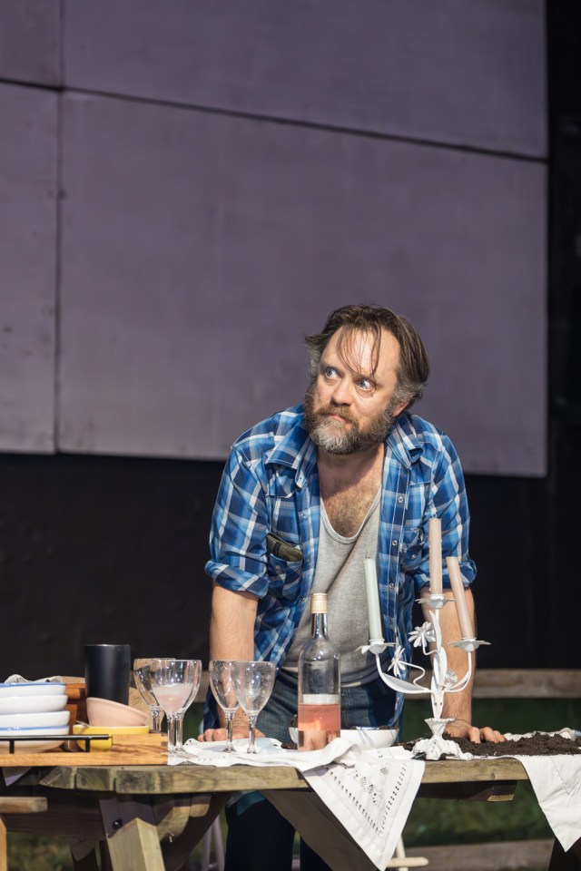 Sam Troughton in JUNIPER BLOOD Donmar Warehouse photo by Marc Brenner