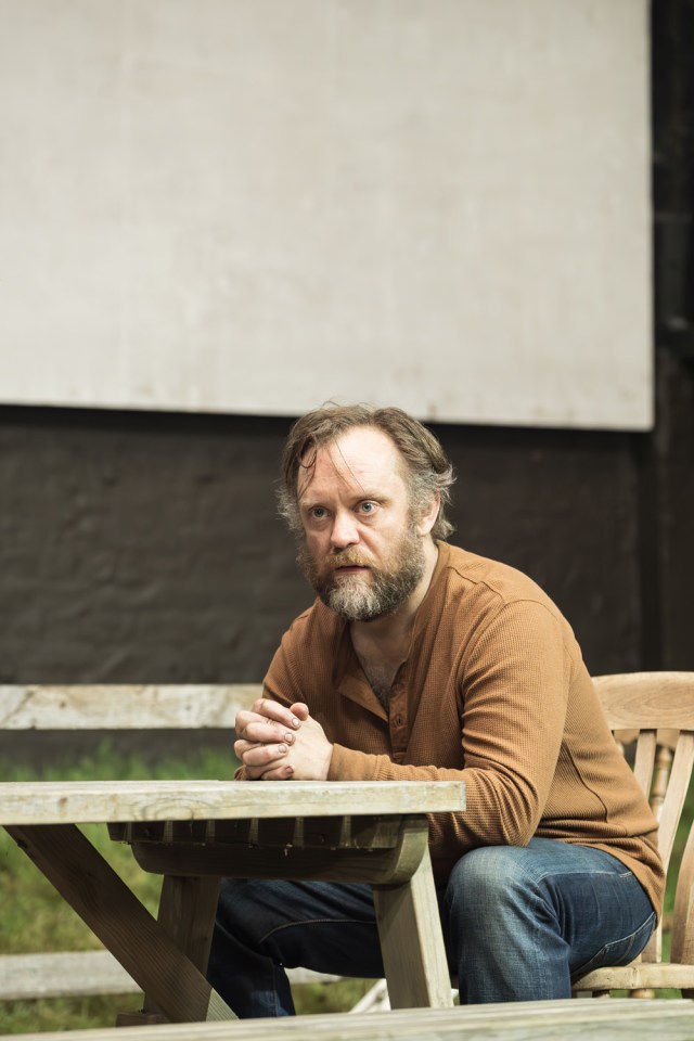 Sam Troughton in JUNIPER BLOOD Donmar Warehouse photo by Marc Brenner