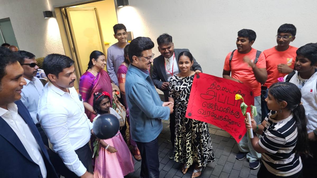Tamil Nadu Chief Minister Stalin reaches Düsseldorf