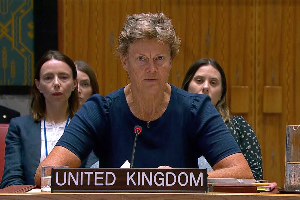 Famine in Gaza City is entirely man-made and a moral outrage. Israel must immediately lift its restrictions on aid: UK statement at the UN Security Council