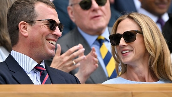 Peter Phillips and Harriet Sperling at 2025 Wimbledon Championships(AFP)