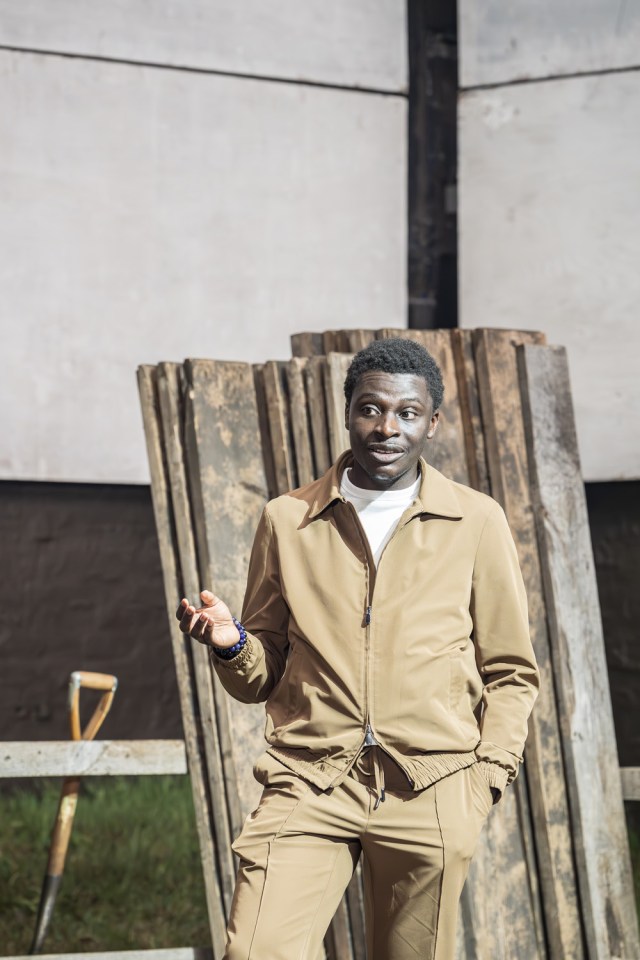 Terique Jarrett in JUNIPER BLOOD Donmar Warehouse photo by Marc Brenner