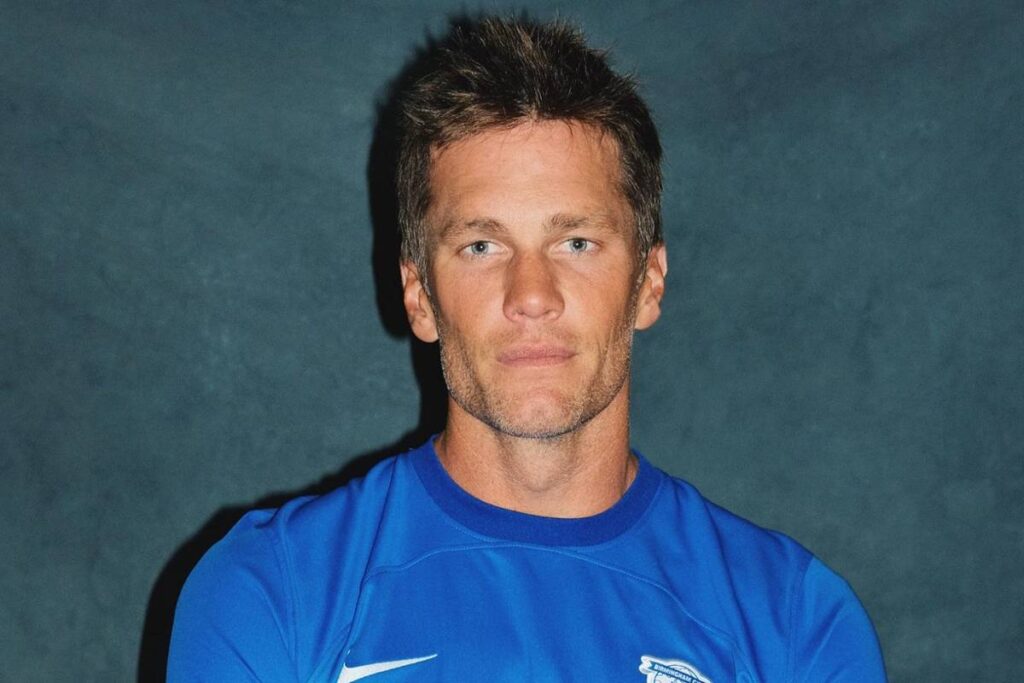 Tom Brady in a Birmingham City kit