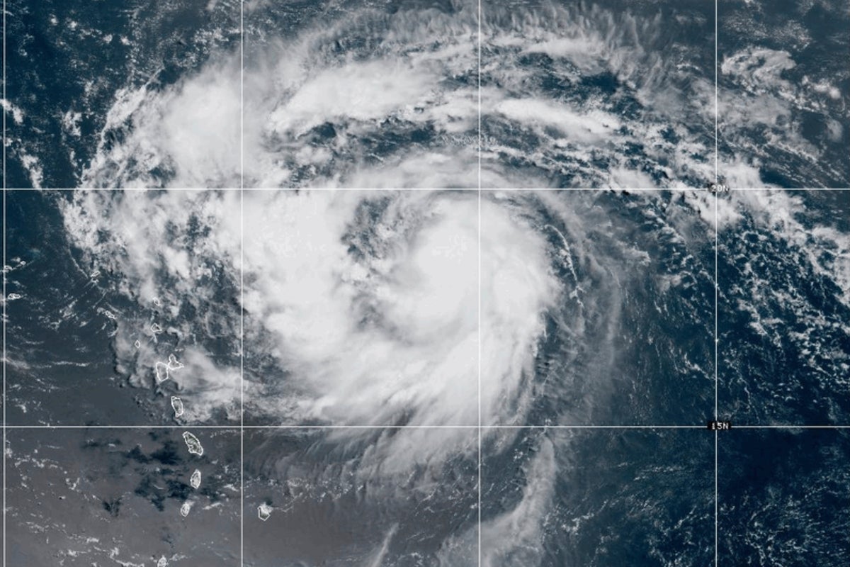 Hurricane Erin explodes in strength to a Category 5 storm in the Caribbean - The Independent