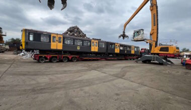 Tyne and Wear Metro old trains being recycled
