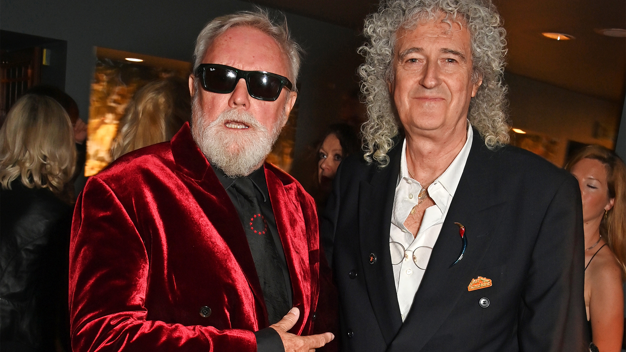Roger Taylor, Brian May and guest attend the Gala Night performance of 