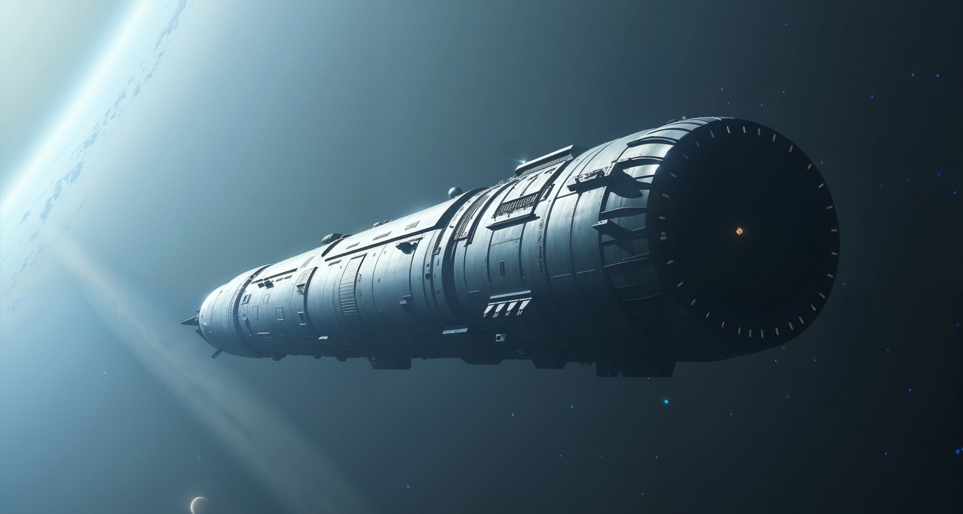 An artist's rendition of the spacecraft Chrysalis