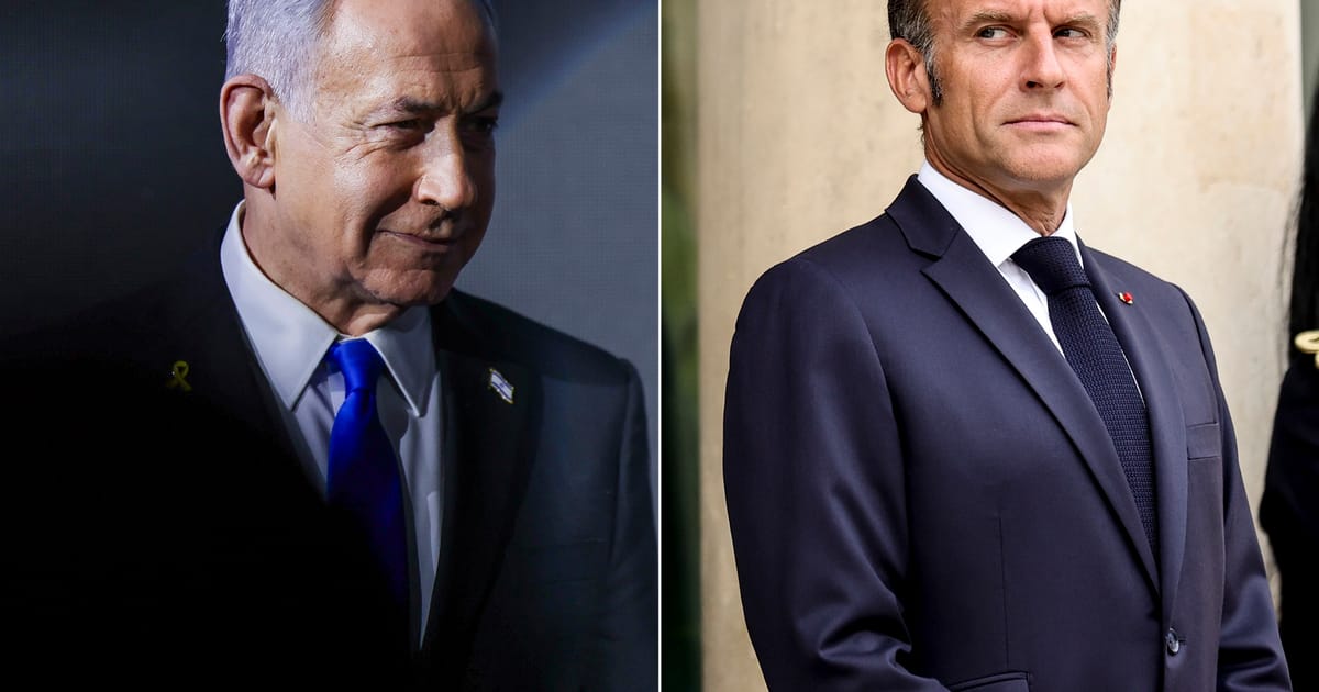 Macron slaps down Netanyahu’s antisemitism criticism – POLITICO