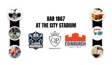 Glasgow Warriors v Edinburgh rugby 1876 Cup - Pre-match Bar 1867 tickets now on sale