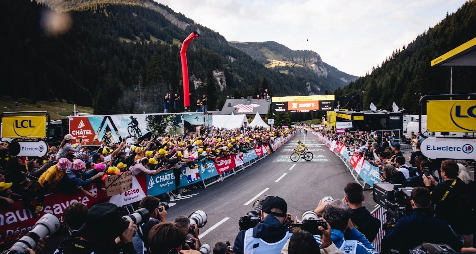 At the Tour de France Femmes final finish line